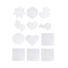 12Pcs Clear Pegboards for DIY Fuse Beads Kits