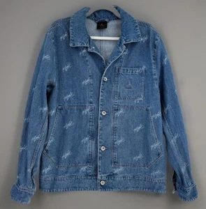 Nike Air Jordan Flight Heritage Blue Denim Trucker Jacket FN4649-436 Men Medium - Picture 1 of 16
