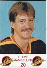 1986-87 Vancouver Canucks Team Issue #2 Steve Tambellini