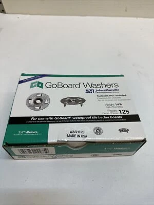 GoBoard Washers 1 1/4" John Manville 125pcs For Waterproof Backer Boards New