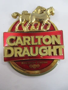 CARLTON DRAUGHT BREWERY FRESH HEAVY METAL ADVERTISING BEER TAP TOPPER - Picture 1 of 6