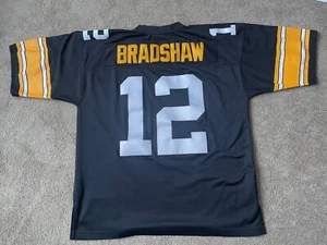 Terry Bradshaw Pittsburgh Steelers 1976 Mitchell & Ness Throwback Jersey Size 48 - Picture 1 of 3