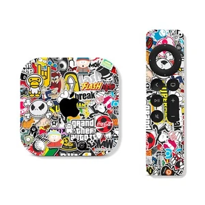 Bombing Skin for Apple Tv & Remote Protective Wrap Vinyl Cover Sticker Bomb - Picture 1 of 3