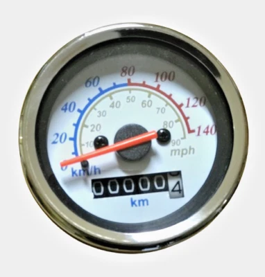 Tacho Tachometer weiss 125ccmTachoeinheit Cockpit Motorroller Retro ZNEN Nova - Bild 1 von 4