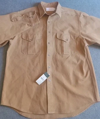 Filson Antique Tin Cloth Shirt Men's XL Dark Tan Long Sleeve Button Up - Image 1 of 4