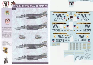EAGLE STRIKE DECALS 1/48 F-4G Phantom WIld Weasel V 561st FS 57th FW (USAF) - Picture 1 of 6