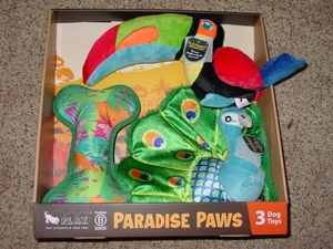 P.L.A.Y. Pacchetto Giocattolo per Cani Paradise Paws, Confezione da 3 NUOVI! - Foto 1 di 3