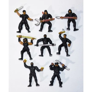 Lot of 8 1986 Mattel GUTS! Akido Force Ninja Action Figures 0525!!! - Picture 1 of 2