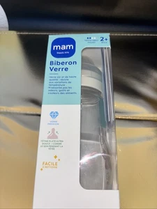MAM Biberón Vidrio 260ml 2+ Meses Biberon Verre Anticólicos - Imagen 1 de 5
