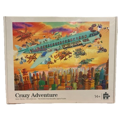 "New, Sealed! "Crazy Adventure" by Amzque 1000 Pc Jugsaw Puzzle  - Image 1 of 4