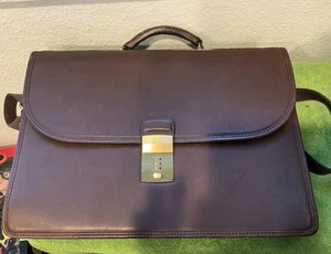 Vintage Coach Classic Retro Mahagoni BRAUN Business Attache Aktentasche Tasche RAR - Bild 1 von 11