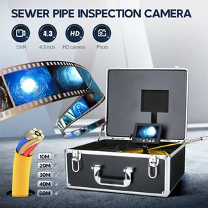 4.3" 22mm Sewer Inspection Camera 30M Industrial Pipe Pipeline Drain Endoscope - Picture 1 of 12