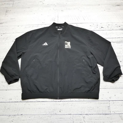 Chaqueta Adidas D1 Baloncesto Minnesota Hombres 3XL Negra Cremallera Completa Calentamiento Abrigo 3XL Foto 1 de 4