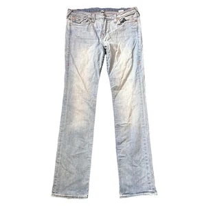 True Religion Jeans Womens Size 33 Slim Straight W Flap Om Sn - Picture 1 of 10