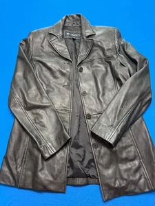 Giacca di pelle donna Kenneth Cole Reaction nera media - Foto 1 di 3