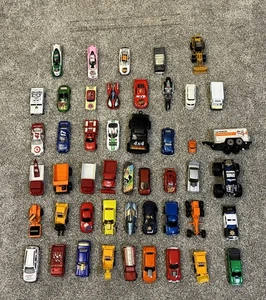 Assorted Toy Vehicles Lot of 48 - Cars, Trucks, etc - Maisto, Hot Wheels, Tonka - Picture 1 of 3
