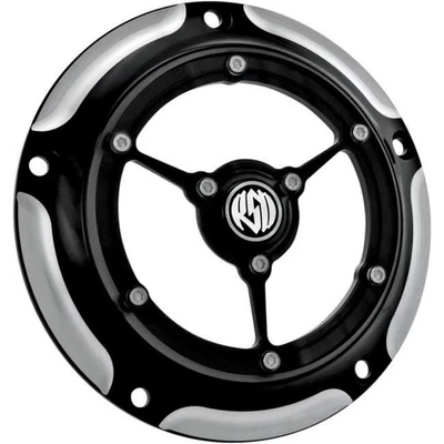 Roland Sands Design Clarity Derby Cover - Contrast Cut Motorcycle Street Bike - Image 1 of 4