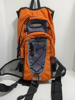 Mochila High Sierra pacote de hidratação fluxo de ar refrigerada laranja acampamento caminhadas  - Imagem 1 de 4