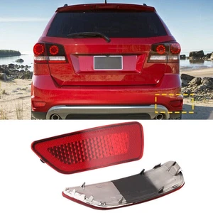 Pair Rear Bumper Reflector Light For Jeep Grand Cherokee Compass Dodge Journey* - Foto 1 di 15