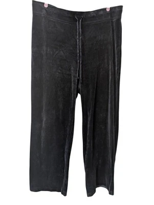 Pantalones de salón Talbots de terciopelo para mujer talla grande cómodos para dormir azul marino Foto 1 de 3