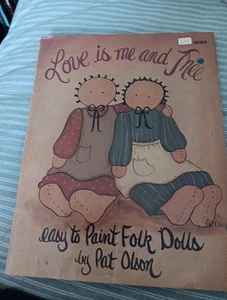 Libro de pintura Love is Me And Thee de Pat Olson de colección @1986 - Imagen 1 de 3