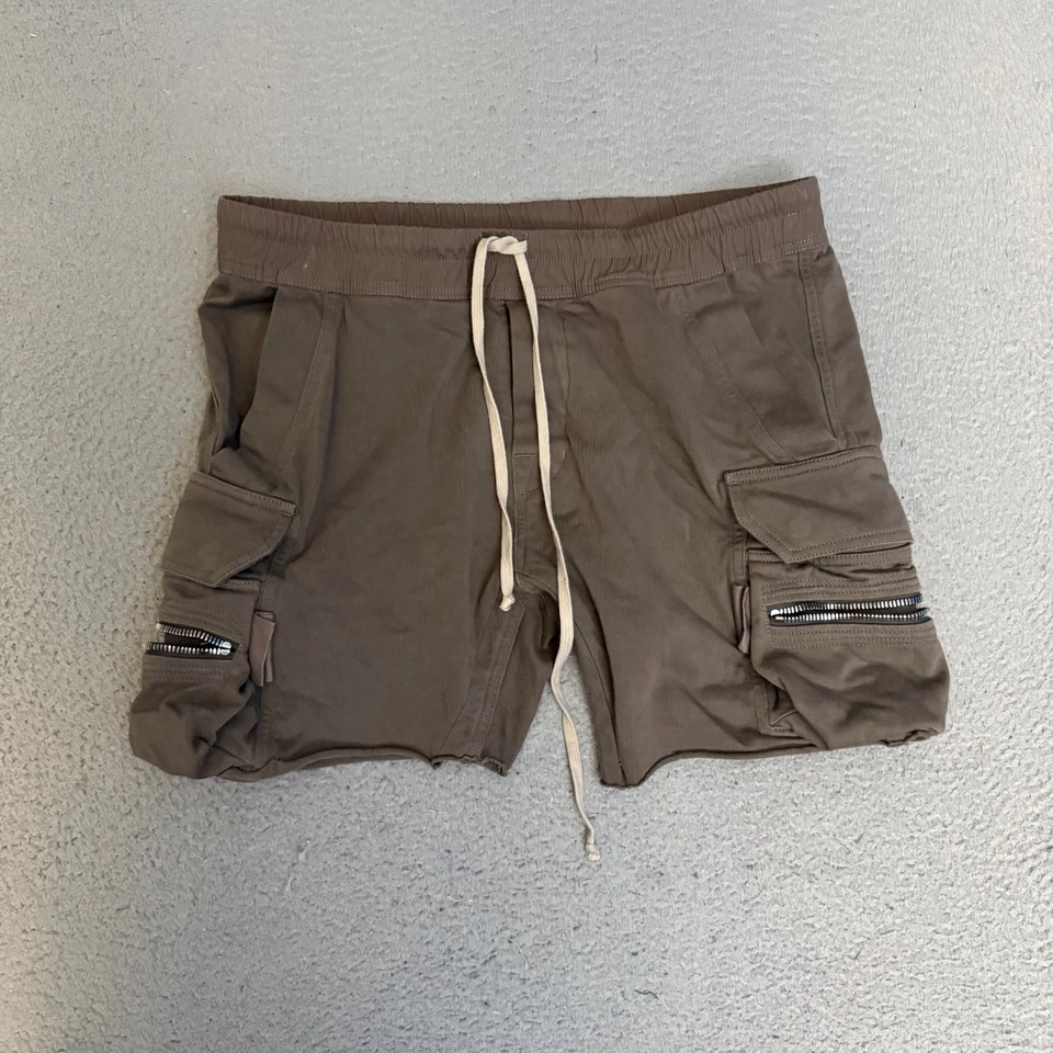 Rick Owens Cargo Shorts Mens US Size 46 Dust Mastodon RU02B2396-BA *READ - Image 1 of 4
