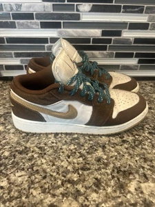 Nike Air Jordan 1 Low SE (GS) 'Cacao Wow' FB2216-200 Youth Sz 5.5 - Picture 1 of 6