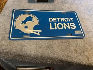 Detroit Lions NFL Football Nummernschild Metall - Bild 1 von 1