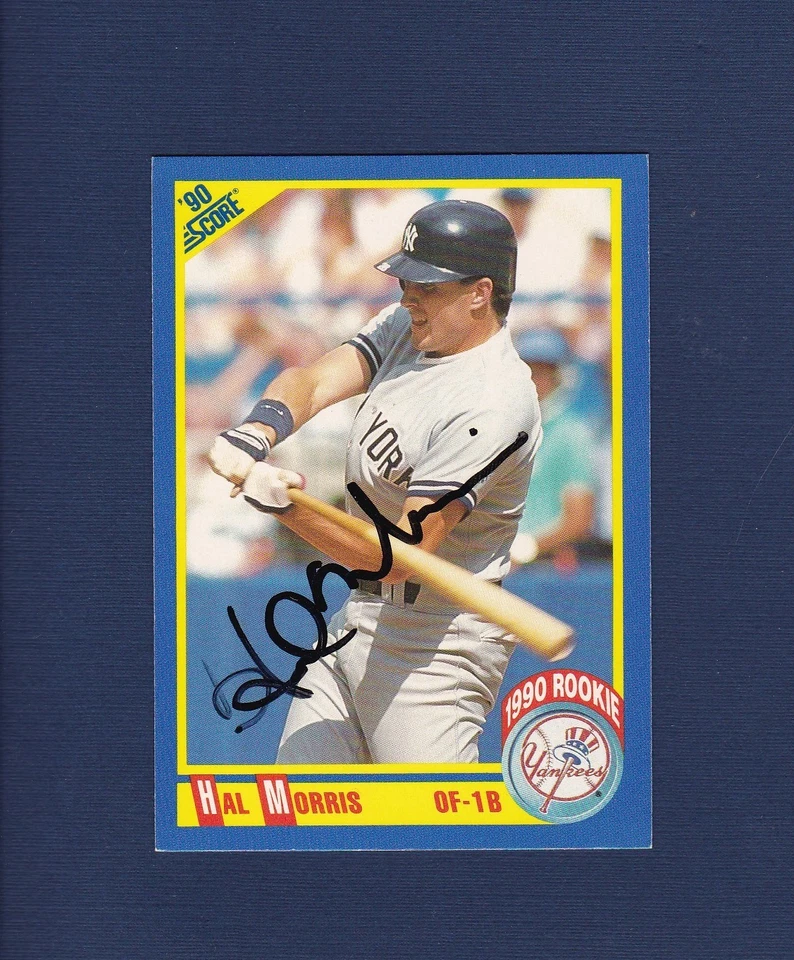 Hal Morris signed New York Yankees 1990 Score Rookie Card - Image 1 of 1