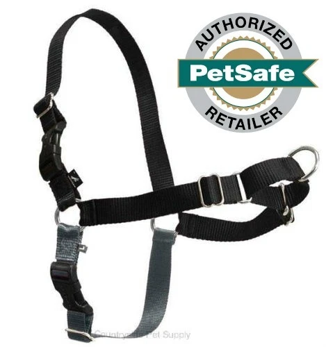 PetSafe Easy Walk Dog Harness Petite/small Black/silver G220