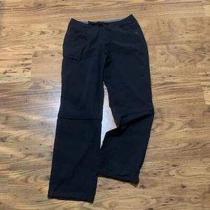 Pantalones de Senderismo Convertibles Mountain Hardwear Exterior con Cremallera Talla 8/32, Negros - Imagen 1 de 9
