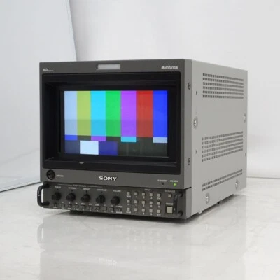 SONY BVM-D9H5J 9in HR Trinitron Monitor 25050h HD-SDI W/ BKM-129X/BKM-142HD USED - Image 1 of 4