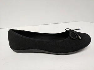 Soft Style Heartbreaker Ballet Flat, Black Fabric, Womens 8.5 Wide - Picture 1 of 5