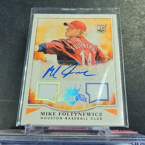 2015 Diamond Kings Mike Foltynewicz Studio Portraits Rookie Jersey Auto /299  - Picture 1 of 2