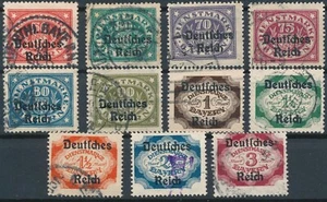 Stamp Germany Official Mi 040-50 Sc O58-68 1920 Dienst Reich Bavaria WWII Used - Picture 1 of 12