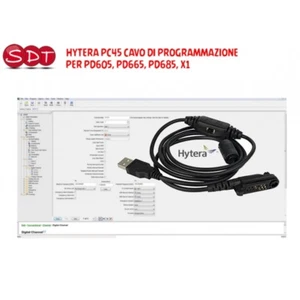 HYTERA PC45 CAVO DI PROGRAMMAZIONE PER AR685, PD605, PD665, PD685, X1 - Zdjęcie 1 z 2
