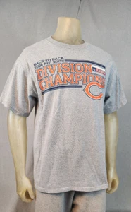 USED NFL Chicago Bears Football 2006 NFC North Champions MEDIUM Gray T Shirt Top - Picture 1 of 6
