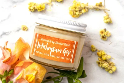 Antioxidant Helichrysum Goji Shea Body Butter Handmade Skin Cream Moisturizer - Image 1 of 4