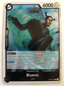 One Piece Pillars Of Strength Blueno Foil OP03-090 NM Rare - Picture 1 of 2