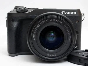 Canon EOS M6 24.2MP Mirrorless Digital Camera with 15-45mm Zoom Lens from Japan - Picture 1 of 4