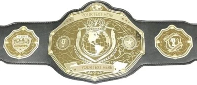 Cinturón Campeonato Mundial - Banner personalizado texto y opciones de color Foto 1 de 4