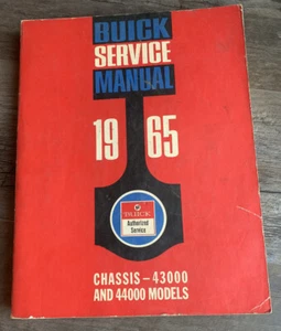 1965 BUICK Service Manual CHASSIS 43000 44000 Models Skylark Sportwagon Special - Picture 1 of 5