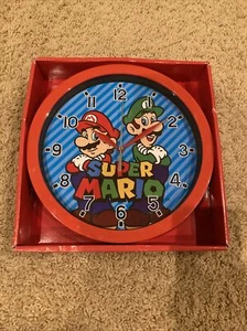Nintendo NES Super Mario Bros Rot Wanduhr. *Neu* - Bild 1 von 3
