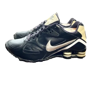 Nike Shox Heritage Sneaker Damen 12 Herren 10 schwarz silber 2010 Schuhe 386358 005 - Bild 1 von 23