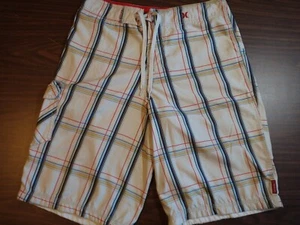 Hurley Boardshorts - Größe 30 - weiß/blau/rot - 0047 - Bild 1 von 3