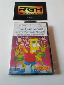 THE SIMPSONS BART VS THE SPACE MUTANTS TEC TOY MASTER SYSTEM NEW SEALED V RARE - Picture 1 of 6
