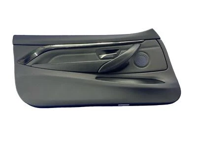 BMW M4 2015-2020 OEM PANEL DE MOLDURA INTERIOR INTERIOR DELANTERO IZQUIERDO CUERO NEGRO Foto 1 de 4