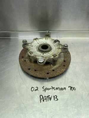 02 2002 Only Polaris Sportsman 700 Twin 4x4 rueda delantera buje rotor izquierdo derecho Foto 1 de 4