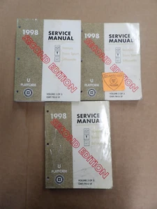 1999 CHEVY VENTURE TRANSPORT SILHOUETTE U-PLATFORM 2ND EDITION SVC MAN VOL 1-3 - Picture 1 of 16