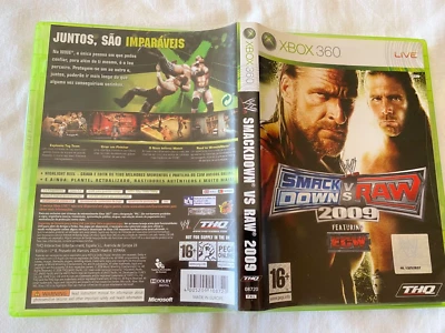 WWE Smackdown vs Raw 2009 Microsoft Xbox 360 FREE REGION CIB English - Image 1 of 2